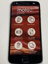  Non-Functioning Black Moto Z2 Force  Smartphone toy mock dummy phone 