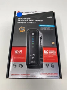 Motorola Surfboard Modem and WiFi Router N300 300 Dual Band Model SBG6580 - Picture 1 of 4