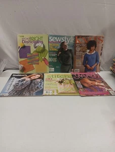 Crafting And Knitting Magazine Lot Of 6 Various Patterns And Designs - Picture 1 of 13