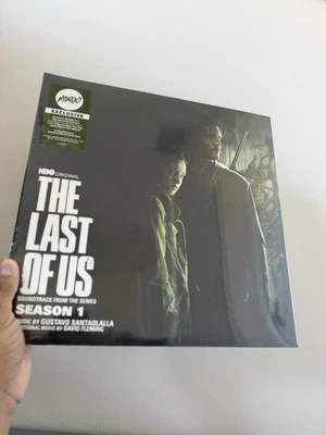 The Last Of Us Season 1 Mondo Vinyl Soundtrack Black And Silver Swirl In Hand - Image 1 of 2
