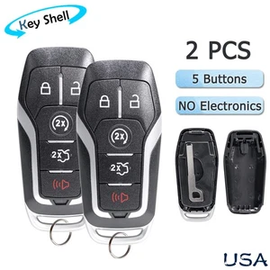 2 Repuestos Para 2013 2014 2015 2016 Lincoln MKZ MKC Mando a Distancia Llavero Carcasa Estuche - Imagen 1 de 9