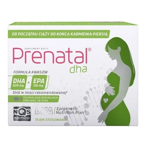 Pränatales DHA Omega-3 DHA + EPA während der Schwangerschaft, während der Stillzeit 30 Kapseln. - Bild 1 von 1