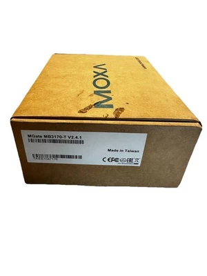 New MOXA MGate MB3170-T Modbus Gateway - V2.4.1 - Image 1 of 3