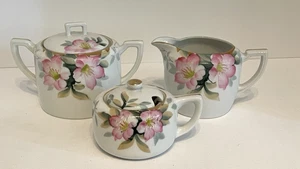 Vintage Noritake China Azalea Rosa Flor Azúcar Cuenco Crema Jalea Tarro Japón - Imagen 1 de 24