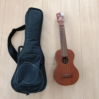 Luna No.3 Mahogany Ukulele with Case, Strings and Spare Strings Japan Made - Image 1 of 4
