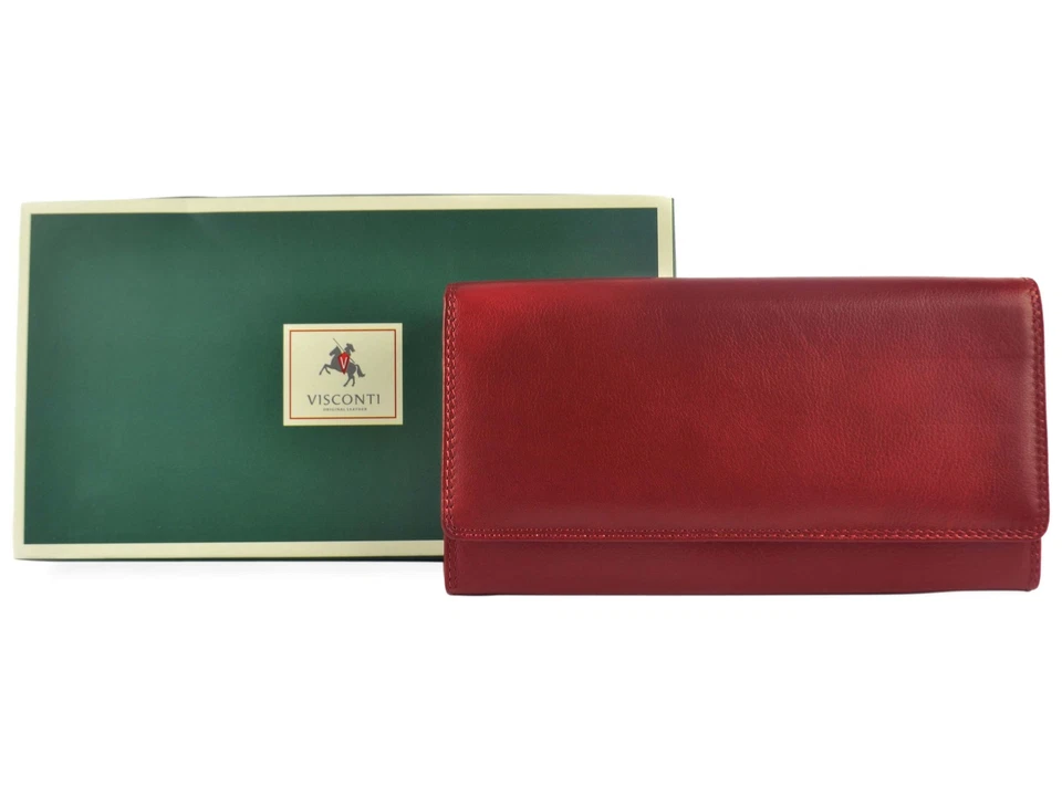 Cartera monedero de cuero más grande para dama de Visconti; colección Heritage regalo en caja Foto 1 de 1