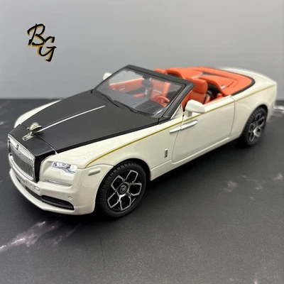 2016/2023 Rolls Royce Dawn 2 Door Convertible - Black/White - 1:24 Scale Diecast - Image 1 of 4
