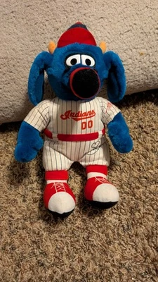 1998 SPOKANE INDIANS OTTO THE Spokanasaurus MASCOT 12" PLUSH SIGNED BY OTTO! - Image 1 of 4