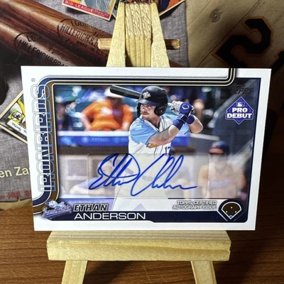 2025 Ethan Anderson Topps Pro Debut RC AUTO PD-68 Base Hot SP! - Image 1 of 2