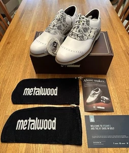 Metalwood X Footjoy Dryjoys Premiere Series Wilcox "Above Snakes" Size 11.5M NEW - Picture 1 of 8