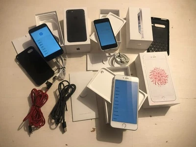 3 boxed and working iPhones, iPhone 5, 6 plus and 7 - Image 1 of 4