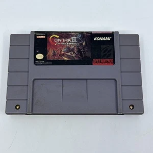 Contra III 3: The Alien Wars (Super Nintendo SNES) Authentic Cartridge - TESTED - Picture 1 of 5