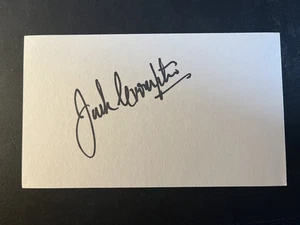 JACK CROMPTON - FORMER MANCHESTER UNITED FOOTBALLER - SIGNED WHITE CARD - Picture 1 of 1
