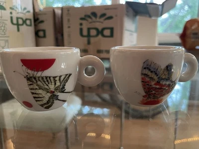 Taza y platillo espresso Illy Art Collection 2012 KiKi Smith Foto 1 de 4