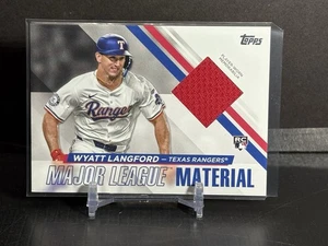 Actualización Topps 2024 Wyatt Langford Major League Material - Imagen 1 de 2