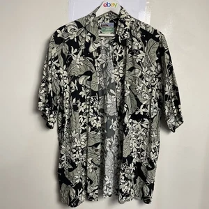 Reyn Spooner Button Up Shirt Mens Medium Hawaiian Button Shirt Floral Rayon - Picture 1 of 10