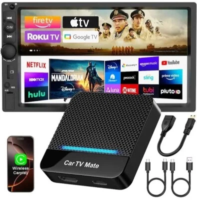 OPLUZ Car Tv Mate Pro Car Tv Converter For Fire Tv Stick Wireless Carplay Adapterhdmi