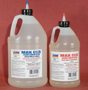 Epoxy Resin Crystal Clear Food Safe Glossy Durable Coating 4Bar Tops Countertops - Picture 1 of 12