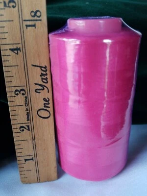 1 Spool Fuchsia Serger Thread T27 S/2 – 6000 Yards Sewing Machine Cone Quality - Image 1 of 4