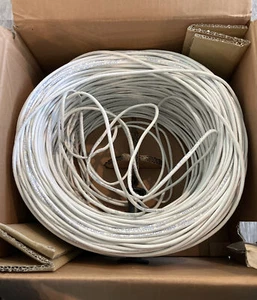 Cable 800FT UTP Gray Solid 4P 24AWG Twised Pair Communication Cable #M5 - Picture 1 of 6