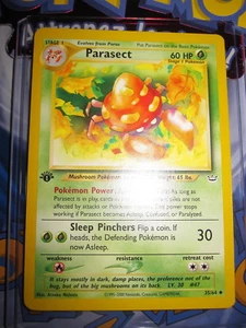 POKEMON (◕‿◕✿) PARASECT 35/64 NEO REVELATION UNCO ENGLISH GEM MINT EN 1 ED NEUF - Picture 1 of 2