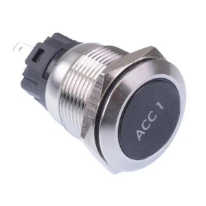 Accessory 1' Blue LED Momentary 19mm Vandal Push Button Switch SPDT 12V - Picture 1 of 1