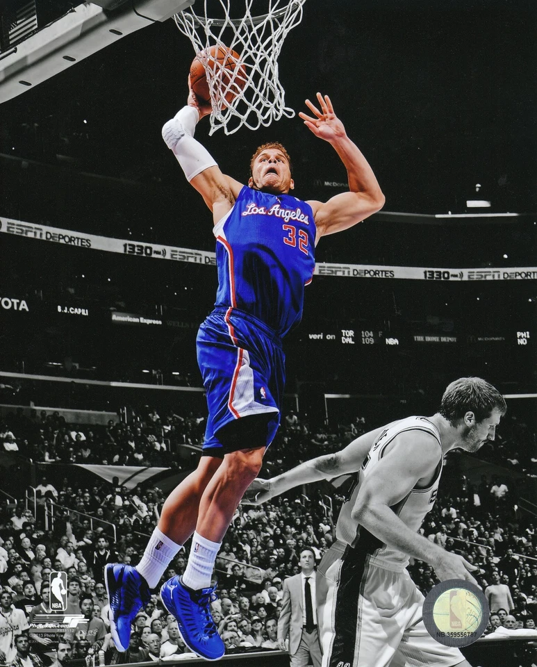 Foto de baloncesto con licencia de Blake Griffin 8x10 Los Angels Clippers NBA Foto 1 de 1