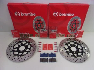 Brembo Bremsscheiben vorne + Schrauben + Bremsbeläge Kawasaki GPZ 900 R ZZR 600 - Bild 1 von 1