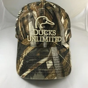 Ducks Unlimited Hunting Camouflage Cap Hat Adjustable Buckle Strap - Picture 1 of 9