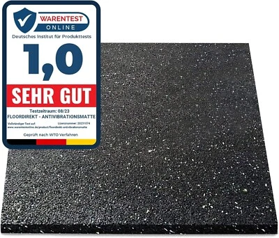 Premium Antivibrationsmatte 60x60cm Made in Germany für Waschmaschine Trockner - Bild 1 von 4