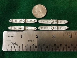 GHQ   90 WWII Micronauts 1/2400 US Victory Ship Freighter Lot of 4 used - Picture 1 of 9