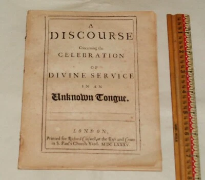 A Discourse Concerning the Celebration of Divine Service in an Unknown Tongue - Image 1 of 2