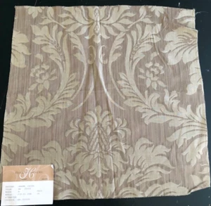 HIGHLAND COURT Catlin Damask in Cloud 17" Cotton Fabric Sample - Picture 1 of 3