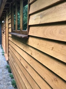 Oak Feather Edge Cladding 200mm Price Per Linear Metre - Picture 1 of 4
