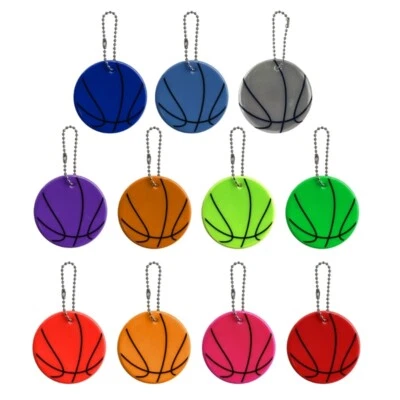 Llaveros de baloncesto 11 colores reflectantes bolsa colgante accesorios PVC - Imagen 1 de 4