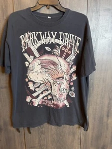 Parkway Drive Metalcore Rock Born With Nothing Die Alone T-Shirt Adult Large BLK - Picture 1 of 6