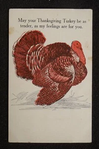 1910er Erntedankgrüße große Türkei sei so zärtlich wie meine Gefühle für dich sind - Bild 1 von 1