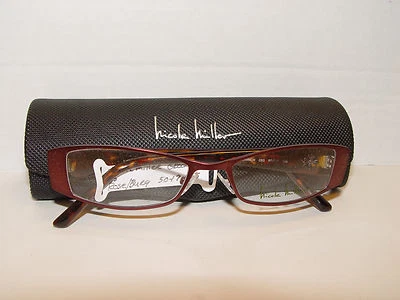 Nuevo Nicole Miller Greenwich Tortuga Borgoña Mate 50-17-135 Foto 1 de 4