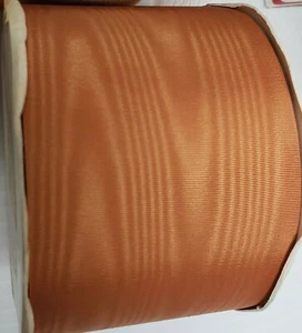 Antique Dusty Gold Moire Vintage WFR Fabric Ribbon 7826 25 Yard Roll 2 3/4 Wide - Picture 1 of 5
