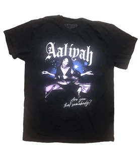 Aaliyah Official Merch ARE YOU THAT SOMEBODY? T Shirt Black M - Picture 1 of 4