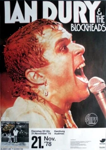 IAN DURY - 1978 - In Concert - New Boots And Panties Tour - Poster - Hamburg - Picture 1 of 1