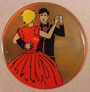 BALL ROOM DANCING 2" EPOXY CAR EMBLEM STICKER NEW - Picture 1 of 1
