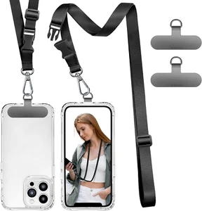 Phone Lanyard Universal Crossbody Cell Phone Strap Multifuctional Nylon Patch Ad - Picture 1 of 12