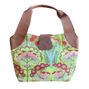 Amy Butler for Kalencom Sweet Rose Tote Organic Cotton Colorful Floral Large - Picture 1 of 12