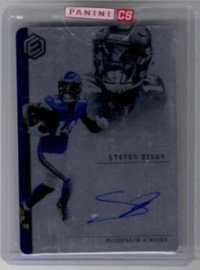 Panini Elements Stefon Diggs 2018 Steel Signatures tarjeta automática 99/99 Vikings - Imagen 1 de 2
