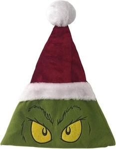 Dr. Seuss The Grinch Santa Hat Red Ruz Christmas Holiday Costume Accessory New - Picture 1 of 1