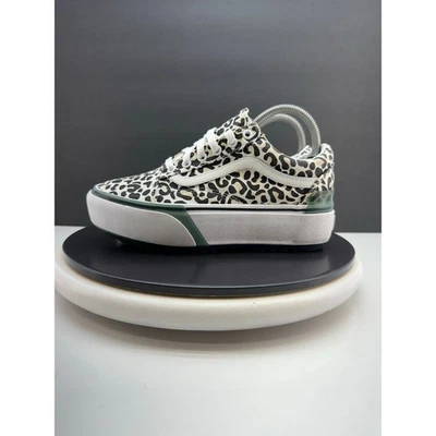 Zapatos de skate VANS Old Skool apilados para mujer talla 7,5 tinta UV estampado de leopardo plataforma Foto 1 de 4