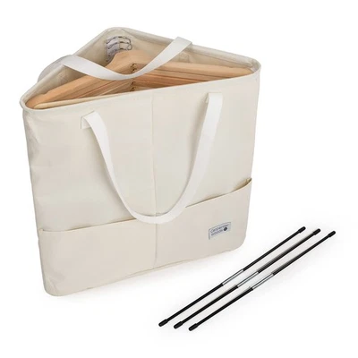 Carpenter Woods Clothes Hanger Organizer Bag, w/Handles, Beige - Изображение 1 из 4