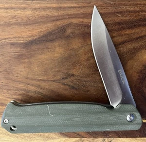 2021 Buck 251 Green G-10 Langford Assisted Knife Forever Warranty - Picture 1 of 18