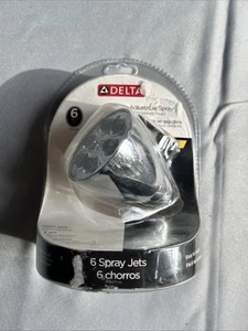 Delta Brass 6-Jet Shower Head In Chrome 75250 Brand New Sealed - Picture 1 of 9